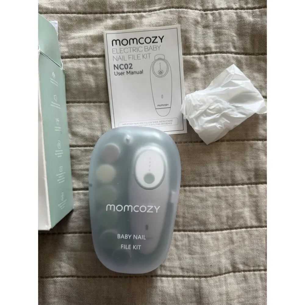 Momcozy Electric Baby Nail File Kit Model NC02 MPN NC02 White and Green NEW